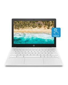 hp chromebook 11-inch laptop – mediatek – mt8183 – 4 gb ram – 32 gb emmc storage – 11.6-inch hd ips touchscreen – with chrome os™ – (11a-na0050nr, 2020 model, snow white)