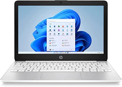 HP Stream Laptop 11-AK0053DX 11.6" Intel Celeron N4120, Intel UHD Graphics 600, 4GB DDR4 RAM, 64GB eMMC, Windows 11 Home in S Mode, Diamond White (Renewed)