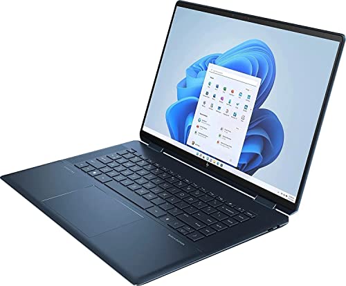 Spectre x360 16" 2-in-1 3K QHD+ Touchscreen (Intel 12th Gen i7-12700H, 16GB RAM, 512GB SSD, Stylus) Home & Business Laptop, Long-Battery Life, Fingerprint, Backlit, Thunderbolt 4, Win 11 Home