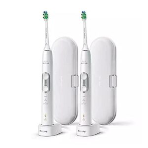 philips sonicare hx6877/84 protectiveclean 6100 sonic electric toothbrush with intercare brush heads, built-in pressure sensor and 3 brushing modes and intensities