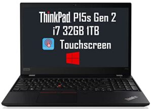 lenovo thinkpad p15s 15.6″ fhd touchscreen (intel i7-1165g7, 32gb ram, 1tb pcie ssd, quadro t500) mobile workstation business laptop, backlit, fp, 2 x thunderbolt 4, windows 10 pro, 3-yr wrt
