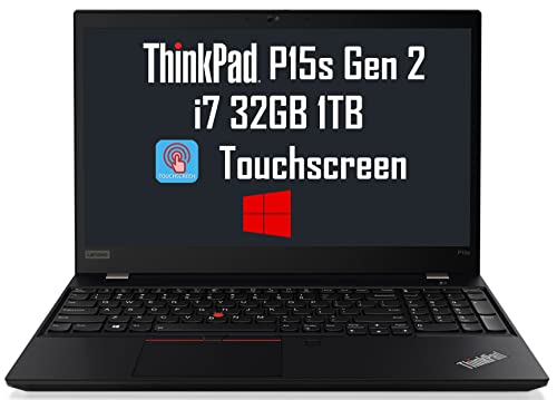 Lenovo ThinkPad P15s 15.6" FHD Touchscreen (Intel i7-1165G7, 32GB RAM, 1TB PCIe SSD, Quadro T500) Mobile Workstation Business Laptop, Backlit, FP, 2 x Thunderbolt 4, Windows 10 Pro, 3-Yr WRT