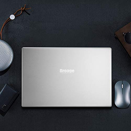 Broage 15.6" 1920x1080 FHD IPS Display Laptop Computer, Intel Quad-Core i7-8550U up to 4.0GHZ, 8GB RAM, 1TB SSD, Webcam, USB 3.0, Bluetooth, 5G WiFi, Backlit Keyboard, Silver, Windows 10 Home