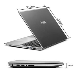 Broage 15.6" 1920x1080 FHD IPS Display Laptop Computer, Intel Quad-Core i7-8550U up to 4.0GHZ, 8GB RAM, 1TB SSD, Webcam, USB 3.0, Bluetooth, 5G WiFi, Backlit Keyboard, Silver, Windows 10 Home