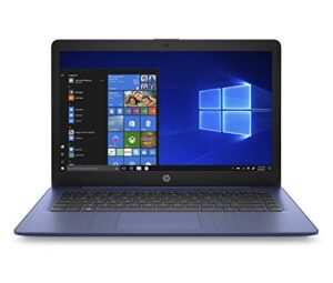 hp stream 14-inch laptop, amd dual-core a4-9120e processor, 4 gb sdram, 64 gb emmc, windows 10 home in s mode (14-ds0050nr, royal blue) (renewed)