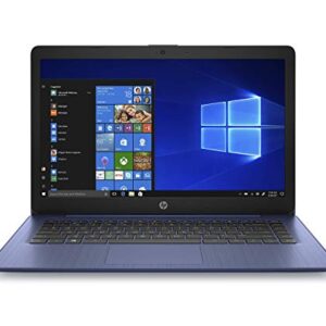 HP Stream 14-inch Laptop, AMD Dual-Core A4-9120E Processor, 4 GB SDRAM, 64 GB eMMC, Windows 10 Home in S Mode (14-ds0050nr, Royal Blue) (Renewed)