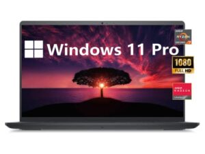 dell inspiron 3525 business laptop, 15.6”fhd display, amd ryzen 7 5825u, windows 11 pro, 32gb ram, 1tb ssd, wi-fi, hdmi, bluetooth, type-c, long battery life, carbon black