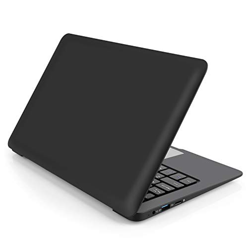 Goldengulf Windows 10 Computer Laptop Mini 10.1 Inch 32GB Ultra Thin and Light Netbook Intel Quad Core CPU PC HDMI WiFi USB Netflix YouTube (Black)