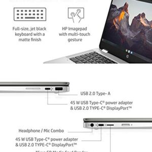 HP Chromebook x360 14a Laptop - Dual Core Intel Celeron N4020 - 4 GB RAM - 32 GB eMMC Storage - 14-inch HD Touchscreen - Google Chrome OS - Lightweight and Long Battery Life (14a-ca0010nr, 2020)