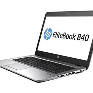 HP Elitebook 840 G4 14in Notebook, Windows, Intel Core i5 2.5 GHz, 8 GB RAM, 256 GB SSD, Silver (1GE41UT#ABA) (Renewed)