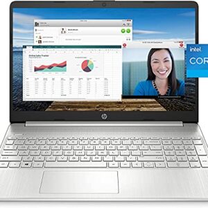 2021 Newest HP 15.6" IPS FHD Laptop, Intel i5-1135G7(Benchmark Beats Intel i7-1065G7), Intel Iris Xe, 16GB DDR4 RAM, 512GB PCIE SSD, Fingerprint, Lightweight, Bundle HDMI, Win 10 Home, Silver