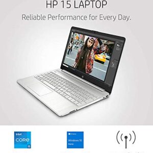 2021 Newest HP 15.6" IPS FHD Laptop, Intel i5-1135G7(Benchmark Beats Intel i7-1065G7), Intel Iris Xe, 16GB DDR4 RAM, 512GB PCIE SSD, Fingerprint, Lightweight, Bundle HDMI, Win 10 Home, Silver