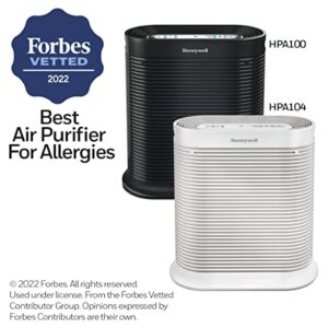 Honeywell HPA104 HEPA Air Purifier for Medium Rooms - Microscopic Airborne Allergen+ Reducer, Cleans Up To 750 Sq Ft in 1 Hour - Wildfire/Smoke, Pollen, Pet Dander, and Dust Air Purifier – White