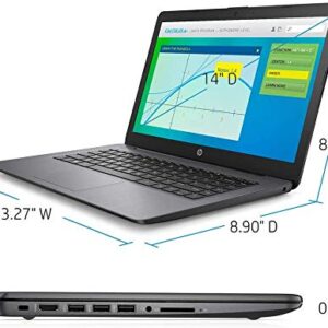 Newest HP Stream 14" HD SVA Laptop Computer, Intel Celeron N4000 Processor, 4GB RAM, 64GB eMMC Flash Memory, 1-Year Office 365, HDMI, Bluetooth, Windows 10, Black, AllyFlex MP, Online Class Ready