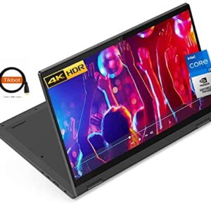 Lenovo Flex 5 2-in-1 Laptop, 15.6" 4K UHD (3840x2160) IPS 500nits Touch Display, 16GB RAM, 1TB PCIe SSD, NVIDIA GeForce MX450, Intel i7-1165G7, Fingerprint, Type-C, Win 11 Pro, w/Tikbot HDMI Cable