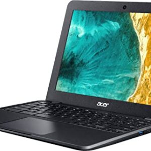 Acer Chromebook 512 12" HD Laptop Computer, Intel Celeron N4020 up to 2.6GHz, 4GB LPDDR4 RAM, 32GB eMMC, 802.11AC WiFi, Bluetooth 5.0, Type-C, Black, Chrome OS, BROAG 3Feet USB Extension Cable