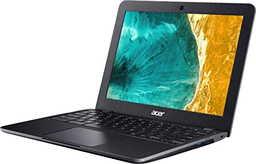 Acer Chromebook 512 12" HD Laptop Computer, Intel Celeron N4020 up to 2.6GHz, 4GB LPDDR4 RAM, 32GB eMMC, 802.11AC WiFi, Bluetooth 5.0, Type-C, Black, Chrome OS, BROAG 3Feet USB Extension Cable