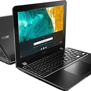 Acer Chromebook 512 12" HD Laptop Computer, Intel Celeron N4020 up to 2.6GHz, 4GB LPDDR4 RAM, 32GB eMMC, 802.11AC WiFi, Bluetooth 5.0, Type-C, Black, Chrome OS, BROAG 3Feet USB Extension Cable