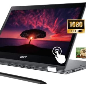 New Acer Spin 5 2-in-1 Convertible Laptop, 13.3 inch FHD Touchscreen, Intel Core i7-8565U, Windows 10 Pro, 16GB RAM 512GB SSD,32GB Durlyfish USB Card