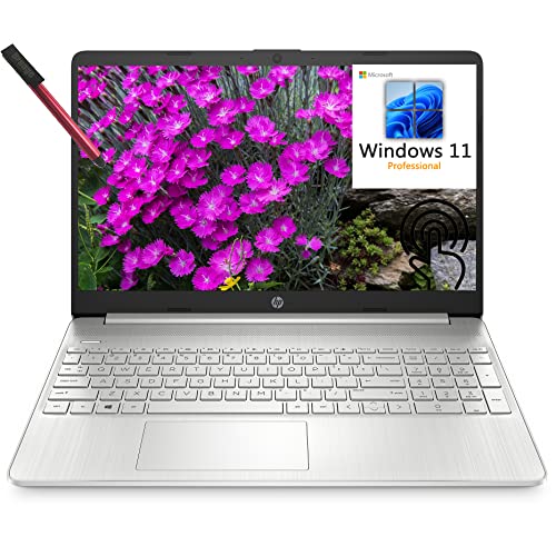 [Windows 11 Pro] 2022 HP 15 15.6" Business Laptop, Octa-Core AMD Ryzen 7 5700U (Beat i7-1165G7), 16GB DDR4 RAM, 512GB PCIe SSD, WiFi 6, BT 5.2, Webcam, Type-C, Silver, broag 64GB Flash Drive