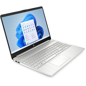 [Windows 11 Pro] 2022 HP 15 15.6" Business Laptop, Octa-Core AMD Ryzen 7 5700U (Beat i7-1165G7), 16GB DDR4 RAM, 512GB PCIe SSD, WiFi 6, BT 5.2, Webcam, Type-C, Silver, broag 64GB Flash Drive