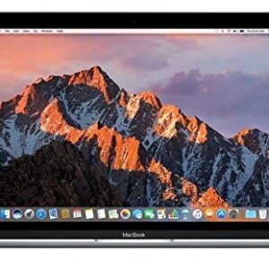 2017 Apple MacBook Laptop with Intel Core m3, 1.2GHz (MNYH2LL/A, 12in, Retina Display, Dual Core Processor, 8GB RAM, 256GB, Intel HD Graphics, Mac OS) - Silver (Renewed)