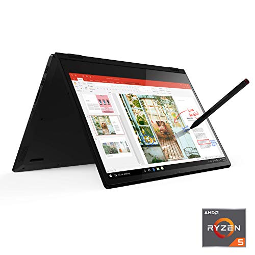 Lenovo Flex 14 2-in-1 Convertible Laptop, 14 Inch FHD Touchscreen Display, AMD Ryzen 5 3500U Processor, 12GB DDR4 RAM, 256GB NVMe SSD, Windows 10, 81SS000DUS, Black, Pen Included