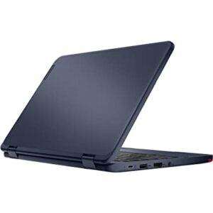 Lenovo 500w Gen 3 11.6" Touchscreen Convertible 2 in 1 Notebook, Intel Celeron N5100 Quad-core, 4GB RAM 64GB Flash Memory, Windows 10 Pro, 82J30001US, microSD Reader, Abyss Blue + ZipnologyCloth- New