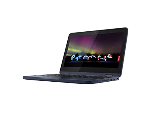 Lenovo 500w Gen 3 11.6" Touchscreen Convertible 2 in 1 Notebook, Intel Celeron N5100 Quad-core, 4GB RAM 64GB Flash Memory, Windows 10 Pro, 82J30001US, microSD Reader, Abyss Blue + ZipnologyCloth- New