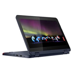 Lenovo 500w Gen 3 11.6" Touchscreen Convertible 2 in 1 Notebook, Intel Celeron N5100 Quad-core, 4GB RAM 64GB Flash Memory, Windows 10 Pro, 82J30001US, microSD Reader, Abyss Blue + ZipnologyCloth- New