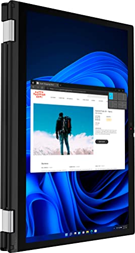 Lenovo Latest ThinkPad X13 Yoga Gen 3, i7-1255U, 13.3" 2K (2560x1600) IPS, Touchscreen, 16GB DDR4, 1TB SSD, Intel Iris Xe Graphics, Integrated Pen, Weigh 2.65 lbs, 1080p Camera, Win 11 Pro - Black