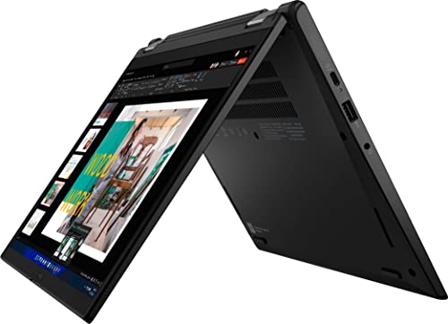 Lenovo Latest ThinkPad X13 Yoga Gen 3, i7-1255U, 13.3" 2K (2560x1600) IPS, Touchscreen, 16GB DDR4, 1TB SSD, Intel Iris Xe Graphics, Integrated Pen, Weigh 2.65 lbs, 1080p Camera, Win 11 Pro - Black