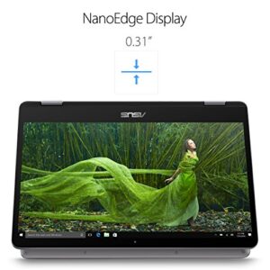 ASUS VivoBook Flip 14 14” Thin and Light 2-in-1 Laptop, 14” HD Touchscreen, Intel Quad-Core Pentium N5000 Processor, 4GB DDR4, 128GB eMMC Storage, Windows 10, TP401MA-AB21T