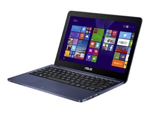 asus x205ta-ds01-bl-ofce portable 11.6-inch intel quad-core laptop 2gb ram 32gb storage, windows 8.1, dark blue