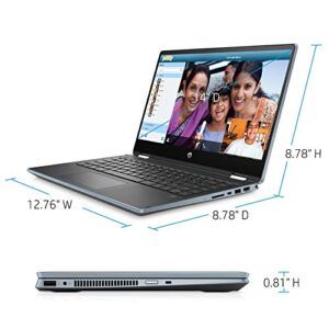 HP Pavilion 14" FHD IPS Touch Screen Student and Family Laptop, Intel Core i5-1035G1, WiFi 6, Google Classroom, 16GB DDR4 RAM, 256GB SSD, Bundle with Stylus Pen, Windows 10, Cloud Blue