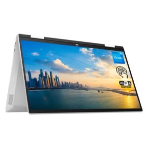 hp pavilion x360 2-in-1 laptop, 15.6″ fhd touchscreen, intel core i5-1235u processor, 12gb ram, 1tb pcie ssd, webcam, hdmi, fp reader, backlit kb, wi-fi 6, windows 11 home, silver