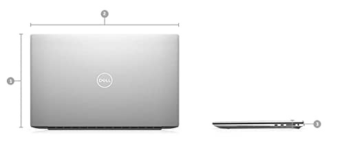 Dell XPS 17 9710 Laptop (2021) | 17'' 4K Touch | Core i9 - 1TB SSD - 16GB RAM - RTX 3060 | 8 Cores @ 5 GHz - 11th Gen CPU - 12GB GDDR6 Win 10 Pro, Platinum Silver