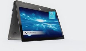 newest gateway touchscreen 11.6 hd 2-in-1 convertible laptop in black intel n4020 4gb ram 64gb ssd mini-hdmi webcam windows 10 s