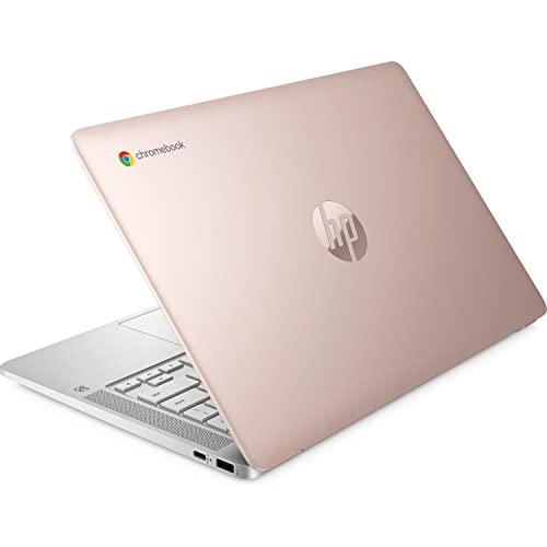 HP Chromebook 14A-NA0019DS 14" HD Touchscreen Intel Celeron N4020, Intel UHD Graphics 600, 4GB LPDDR4 RAM, 32GB eMMC Storage, Chrome OS, Pale Rose (Renewed)