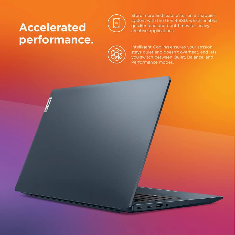 Lenovo IdeaPad 5i, 14" FHD IPS Display, Fingerprint Reader, Intel Core i5-1135G7 (Beat i7-1160G7) Processor up to 2.4 GHz, 8GB RAM, 256 SSD, Backlit Keyboard, HDMI, Windows 11, EAT Cloth