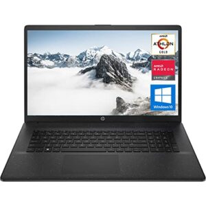 newest hp 17 laptop, 17.3″ hd+ screen, amd athlon gold 3150u processor, 32gb ddr4 ram, 1tb pcie ssd, wi-fi, webcam, bluetooth, hdmi, windows 10 home, black