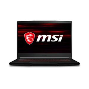 msi gf65 gaming laptop: 15.6″ 144hz fhd 1080p, intel core i7-10750h, nvidia geforce rtx 3050, 8gb, 512gb nvme ssd, red keyboard, win 10, black (10uc-439)