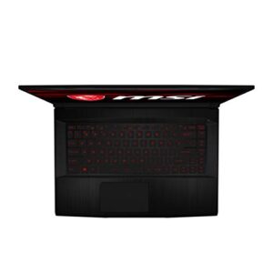 MSI GF65 Gaming Laptop: 15.6" 144Hz FHD 1080p, Intel Core i7-10750H, NVIDIA GeForce RTX 3050, 8GB, 512GB NVMe SSD, Red Keyboard, Win 10, Black (10UC-439)