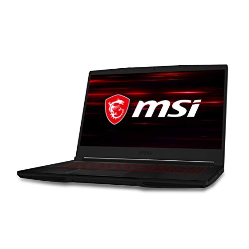 MSI GF65 Gaming Laptop: 15.6" 144Hz FHD 1080p, Intel Core i7-10750H, NVIDIA GeForce RTX 3050, 8GB, 512GB NVMe SSD, Red Keyboard, Win 10, Black (10UC-439)