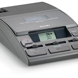 Philips LFH072052 720-T Desktop Analog Mini Cassette Transcriber Dictation System with Foot Control