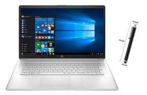 2022 hp 17.3″ fhd laptop, amd ryzen 5 5500u, amd radeon graphics, 6-core up to 4.0ghz, 12gb ddr4 ram, 2tb hdd, windows10 home, touchsreen, brightview, wifi 5, natural silver, with mtc stylus pen