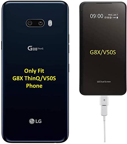 2PCS Only Fit G8X Dula Screen Case Charging Adapter (No Fit V60 Dual Screen) Replacement For LG G8X ThinQ,V50S ThinQ 5G Dual Screen Magnetic Adapter (2PCS)