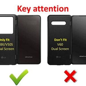 2PCS Only Fit G8X Dula Screen Case Charging Adapter (No Fit V60 Dual Screen) Replacement For LG G8X ThinQ,V50S ThinQ 5G Dual Screen Magnetic Adapter (2PCS)