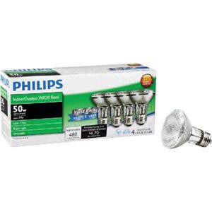 philips 419762 par20 halogen floodlight light bulb-4 pack, soft white