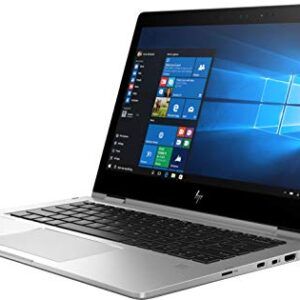 HP Elitebook X360 1030 G2, Windows 10, i7-7600U, 2.8 GHz, Intel HD Graphics 620, 512 GB, Silver (Renewed)